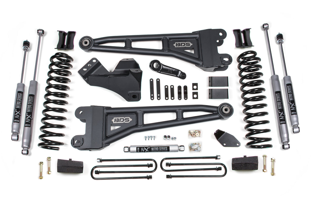 BDS BDS1935FS 4 Inch Lift Kit w/ Radius Arm Ford F250/F350 Super Duty (05-07) 4WD Gas