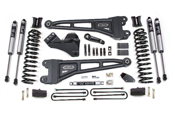 BDS 4 Inch Lift Kit W/ Radius Arm, Fits Ford F250/F350 Super Duty 08-10 4WD Gas 1940FS