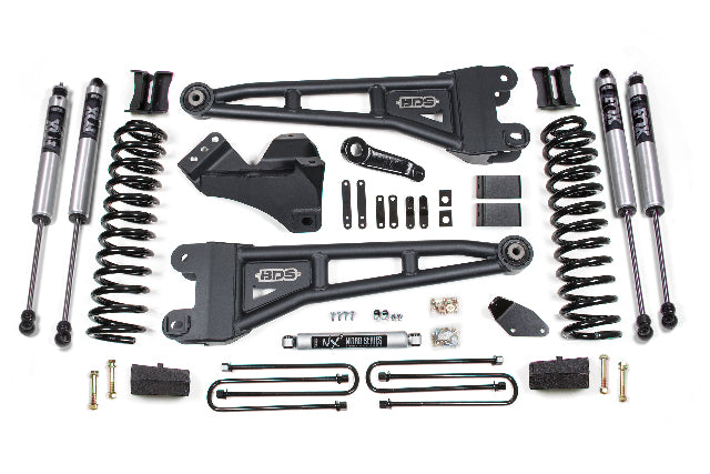 BDS 4 Inch Lift Kit W/ Radius Arm, Fits Ford F250/F350 Super Duty 05-07 4WD Diesel 1931FS