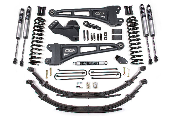 BDS 4 Inch Lift Kit W/ Radius Arm, Fits Ford F250/F350 Super Duty 08-10 4WD Diesel 1939FS