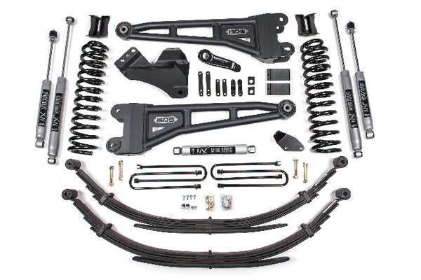 BDS 4 Inch Lift Kit W/ Radius Arm, Fits Ford F250/F350 Super Duty 05-07 4WD Diesel 1933H