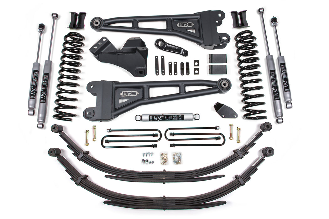 BDS BDS1942H 4 Inch Lift Kit w/ Radius Arm Ford F250/F350 Super Duty (08-10) 4WD Gas