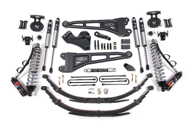 BDS 4 Inch Lift Kit w/ Radius Arm 2.5 Performance Elite Coil-Over Conversion Fits Ford F250/F350 Super Duty (08-10) 4WD Diesel