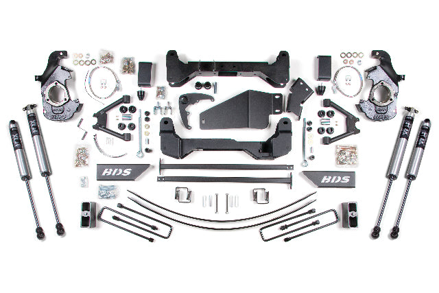 BDS 6 Inch Lift Kit, Fits Chevy/ GMC 1500/2500 6 Lug 88-98 4WD 193FS