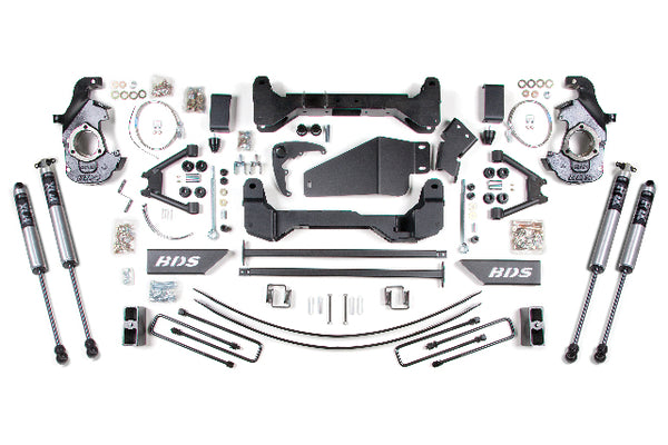 BDS 6 Inch Lift Kit, Fits Chevy/ GMC 1500/2500 6 Lug 88-98 4WD 193FS