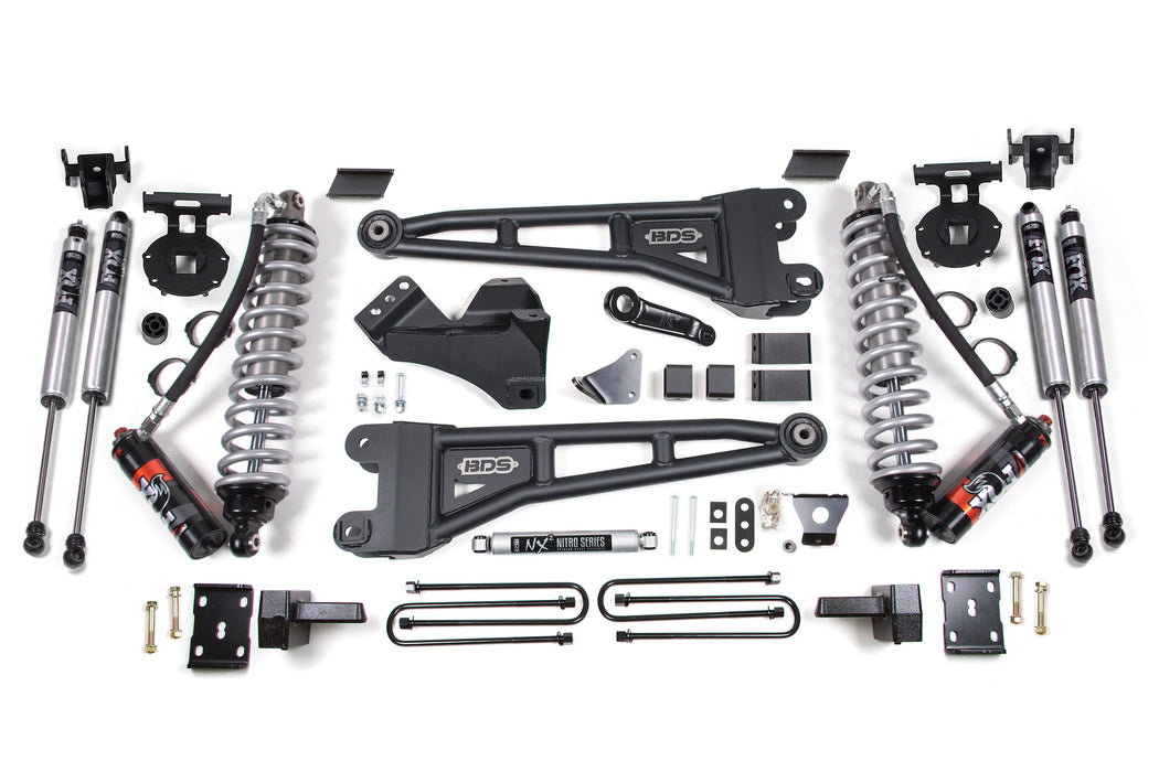 BDS BDS1953FPE 6 Inch Lift Kit w/ Radius Arm -FOX 2.5 Performance Elite Coil-Over Conversion Ford F250/F350 Super Duty (08-10) 4WD Diesel