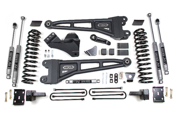 BDS 6 Inch Lift Kit W/ Radius Arm, Fits Ford F250/F350 Super Duty 05-07 4WD Gas 1949H