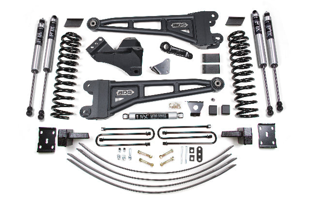 BDS 6 Inch Lift Kit W/ Radius Arm, Fits Ford F250/F350 Super Duty 05-07 4WD Gas 1951FS