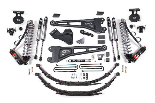 BDS 6 Inch Lift Kit W/ Radius Arm 2.5 Performance Elite Coil-over Conversion, Fits Ford F250/F350 Super Duty 05-07 4WD Diesel 1947FPE