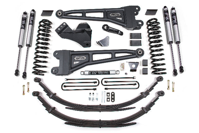 BDS 6 Inch Lift Kit W/ Radius Arm, Fits Ford F250/F350 Super Duty 05-07 4WD Diesel 1947FS