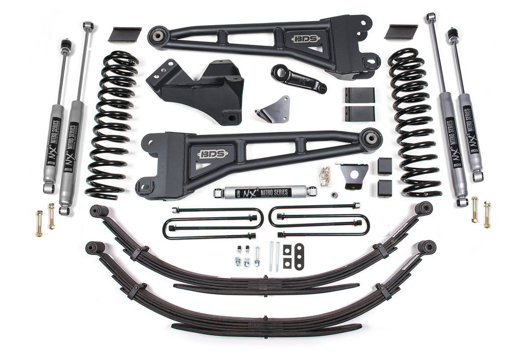 BDS BDS1955H 6 Inch Lift Kit w/ Radius Arm Ford F250/F350 Super Duty (08-10) 4WD Diesel