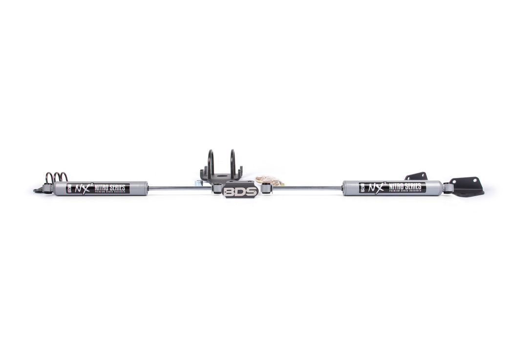 BDS Dual Steering Stabilizer Kit w/ NX2 Shocks Fits Dodge Ram 2500/3500 (09-13) 4WD T-Style Steering