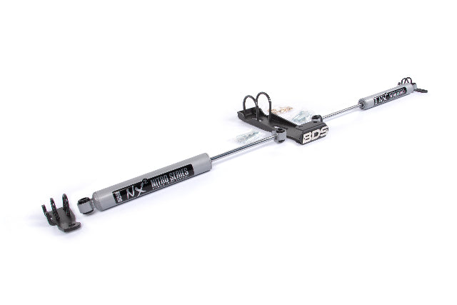 BDS Dual Steering Stabilizer Kit W/ NX2 Shocks, Fits 1997-2006 Fits Jeep Wrangler 2028DH