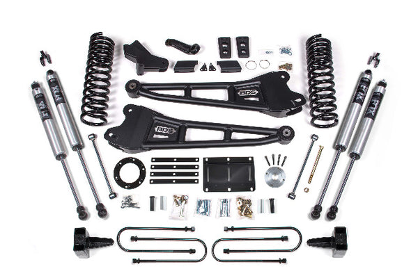 BDS 6 Inch Lift Kit W/ Radius Arm RAM 3500 13-18 4WD Diesel 2104FS