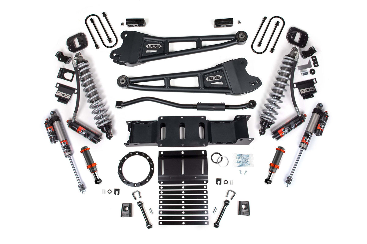 BDS 3 Inch Lift Kit W/ Radius Arm FOX 2.5 Coil-over Conversion - Performance Elite Fits RAM 3500 19-24 4WD Diesel 2119PESB