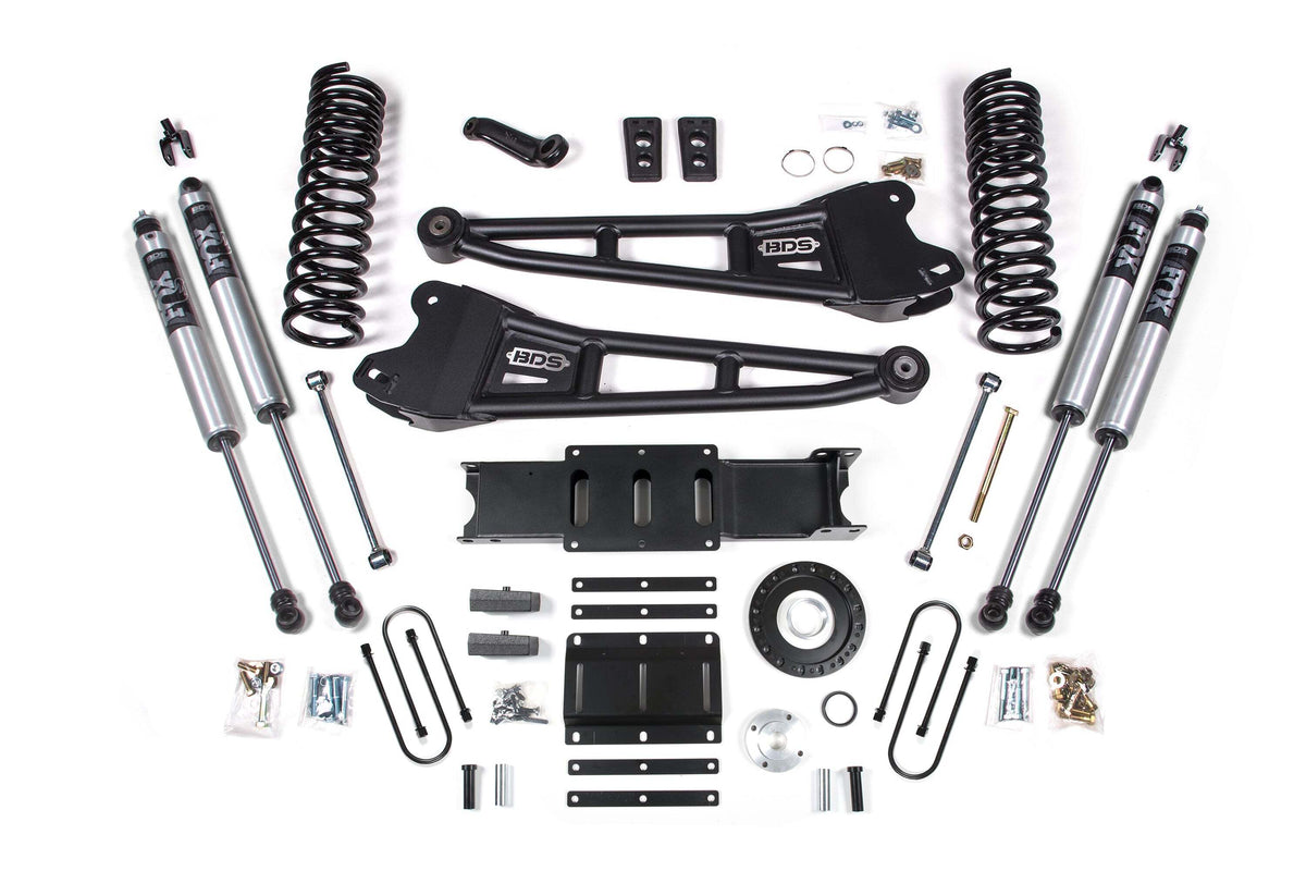 BDS 6 Inch Lift Kit W/ Radius Arm Fits RAM 3500 13-18 4WD Diesel 2139FS