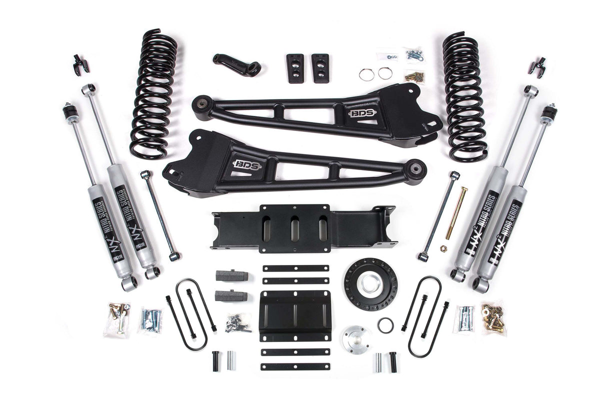 BDS 6 Inch Lift Kit W/ Radius Arm Fits RAM 3500 13-18 4WD Diesel 2139H