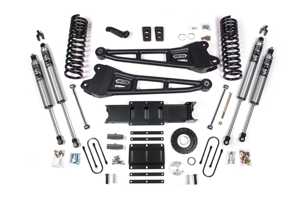 BDS 6 Inch Lift Kit W/ Radius Arm Fits RAM 3500 13-18 4WD Diesel 2139PS