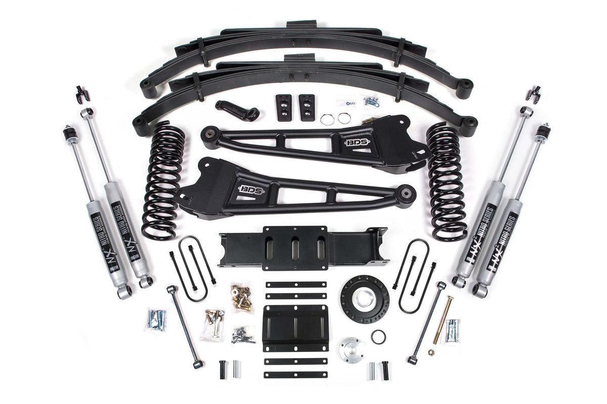 BDS 6 Inch Lift Kit W/ Radius Arm Fits RAM 3500 13-18 4WD Diesel 2140H