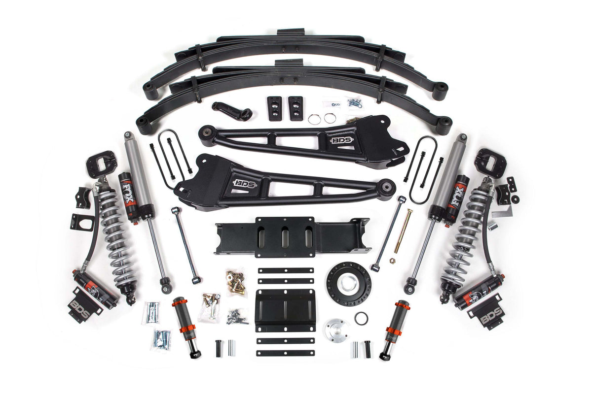 BDS 6 Inch Lift Kit W/ Radius Arm FOX 2.5 Coil-over Conversion - Performance Elite Fits RAM 3500 13-18 4WD Diesel 2140PESB