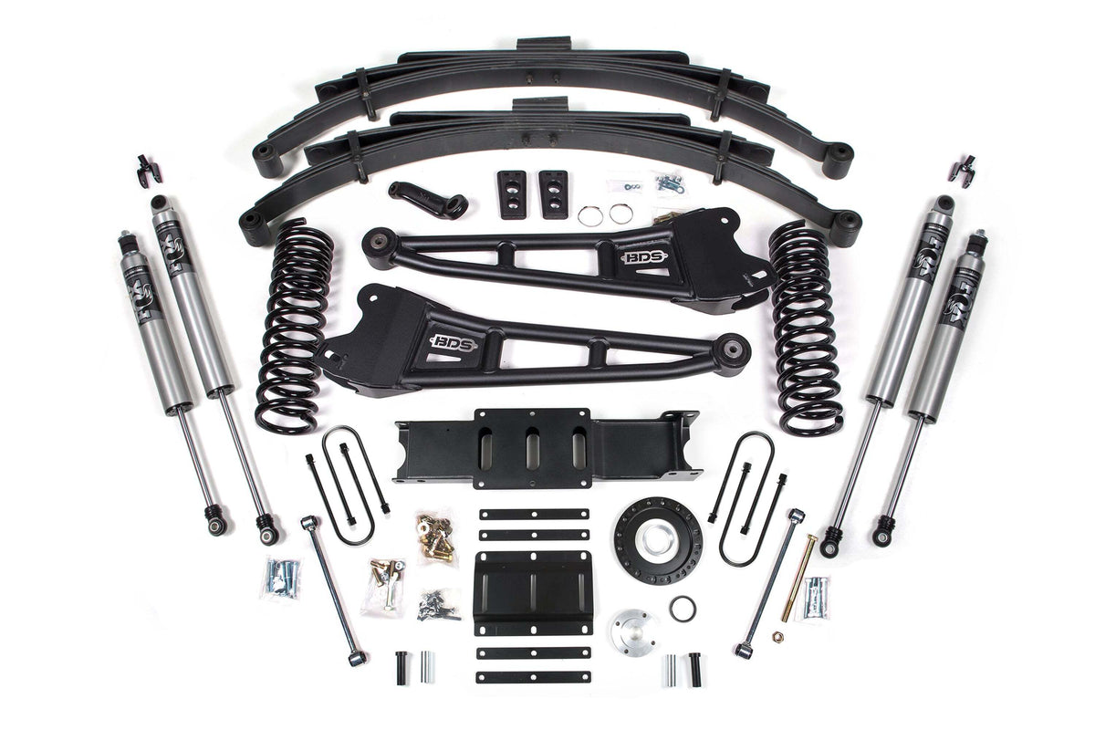 BDS 6 Inch Lift Kit W/ Radius Arm Fits RAM 3500 13-18 4WD Diesel 2140PS