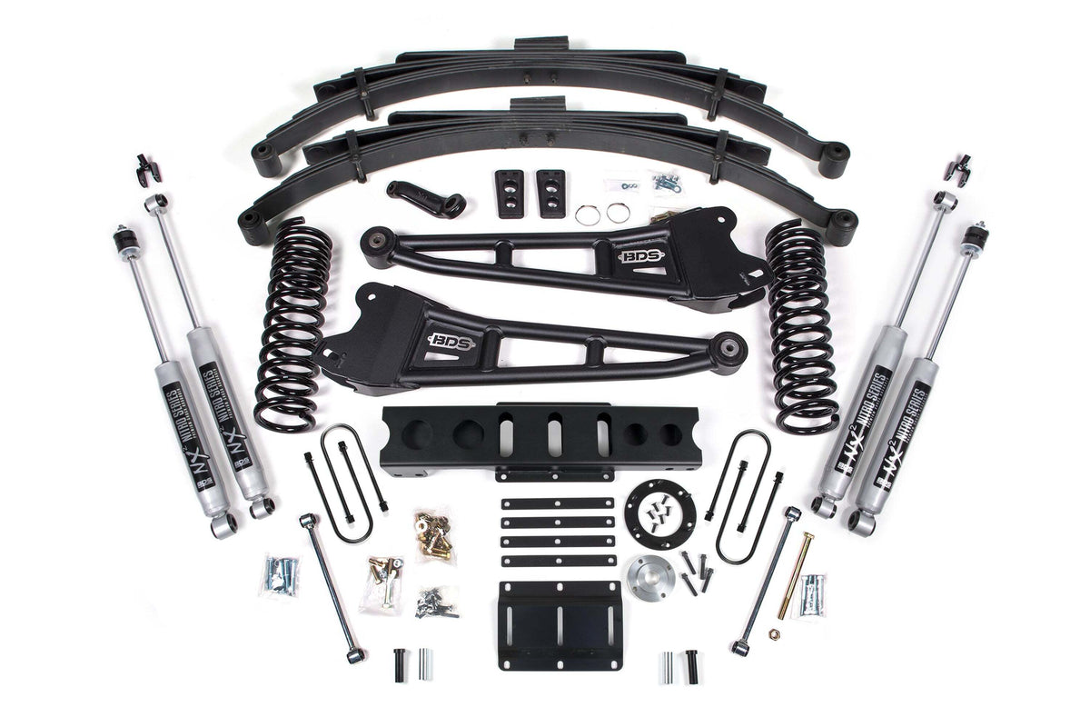 BDS 6 Inch Lift Kit W/ Radius Arm Fits RAM 3500 13-18 4WD Diesel 2141H