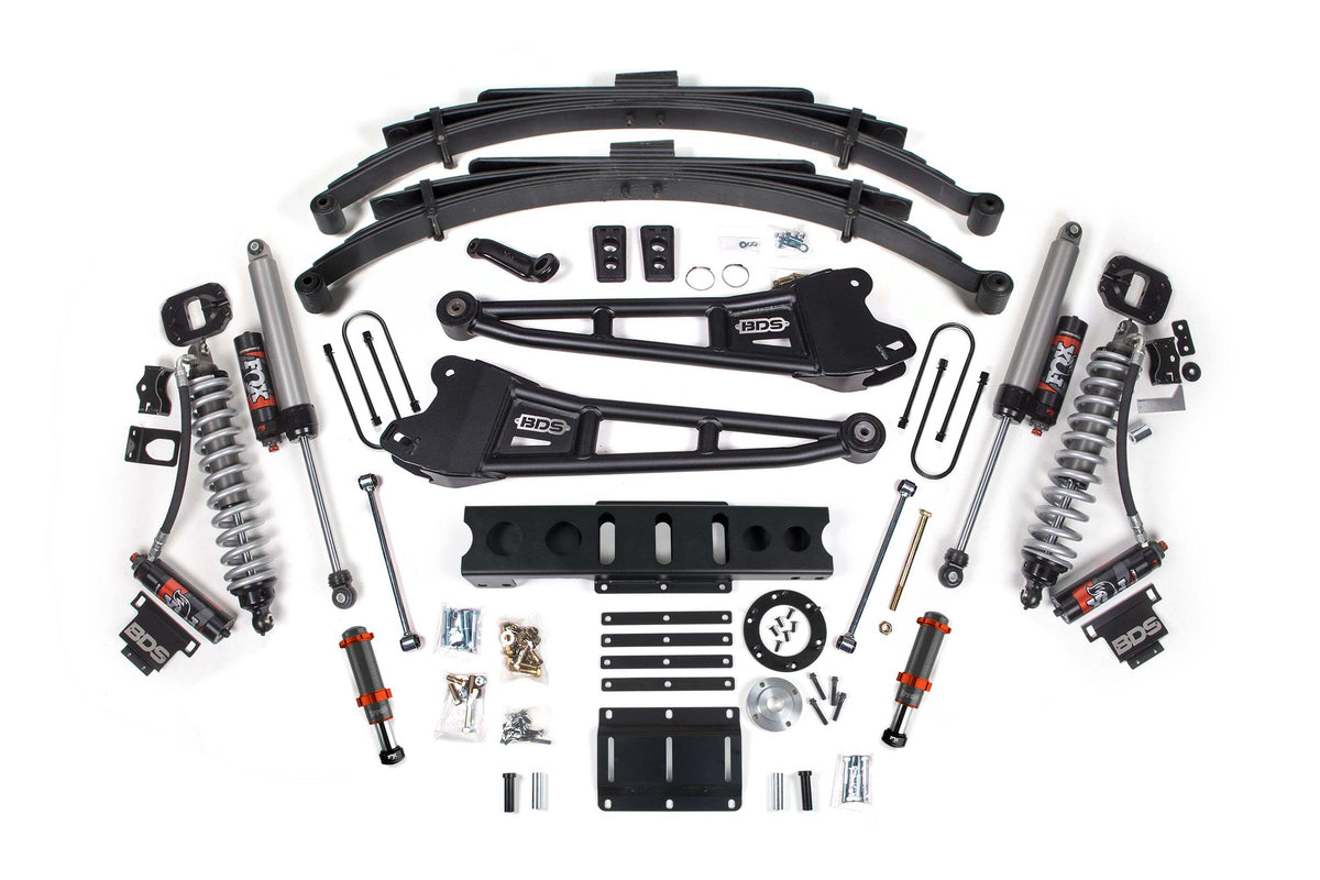 BDS 6 Inch Lift Kit W/ Radius Arm FOX 2.5 Coil-over Conversion - Performance Elite Fits RAM 3500 13-18 4WD Diesel 2141PESB