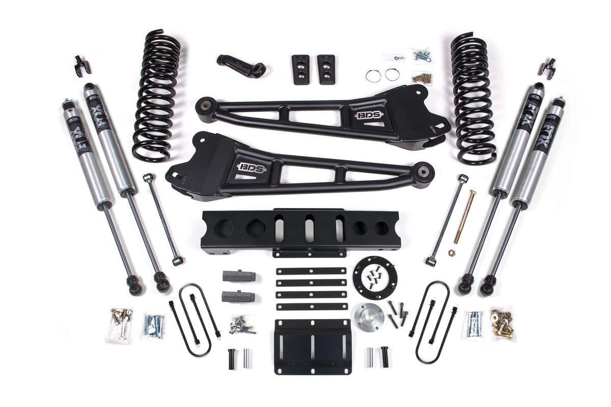 BDS 6 Inch Lift Kit W/ Radius Arm Fits RAM 3500 13-18 4WD Diesel 2142FS