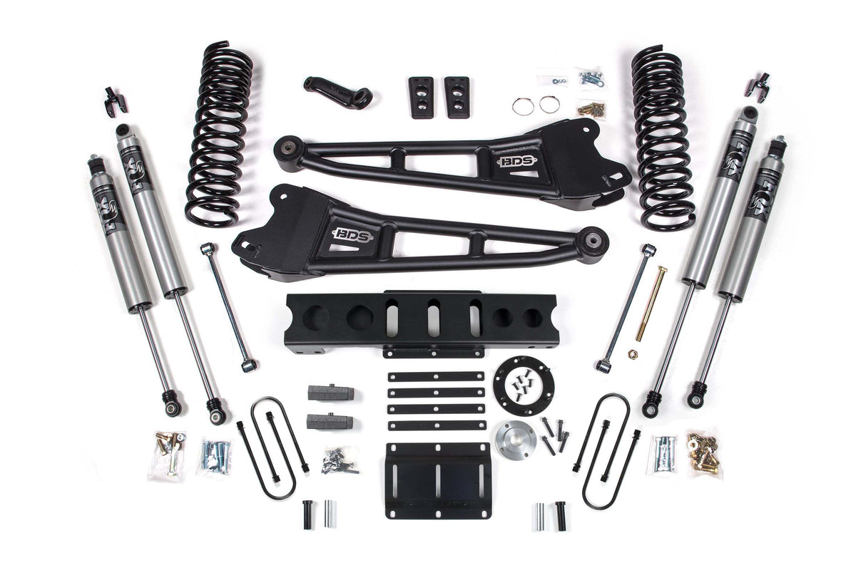 BDS 6 Inch Lift Kit W/ Radius Arm Fits RAM 3500 13-18 4WD Diesel 2142PS