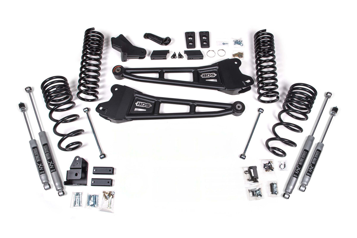 BDS 4 Inch Lift Kit W/ Radius Arm Fits RAM 2500 25-26 4WD Diesel 2143H