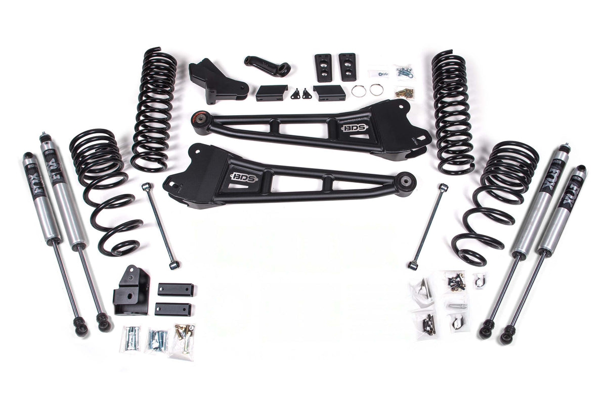 BDS 4 Inch Lift Kit W/ Radius Arm Fits RAM 2500 25-26 4WD Diesel 2143PS