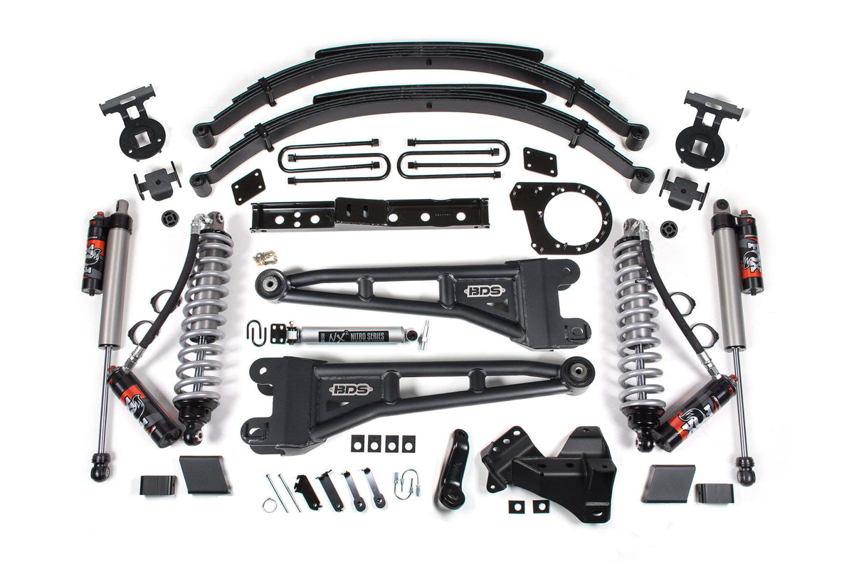 BDS 7 Inch Lift Kit W/ Radius Arm FOX 2.5 Performance Elite Fits Ford F250/F350 Super Duty 23-26 Diesel 2259PES
