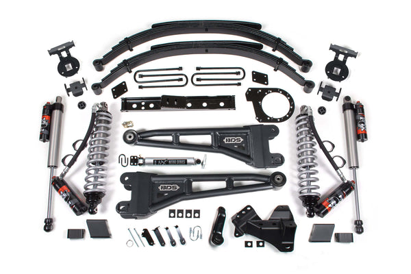 BDS 7 Inch Lift Kit W/ Radius Arm Fox 2.5 Performance Elite Ford F250/F350 Super Duty 23-26 Diesel 2259PES