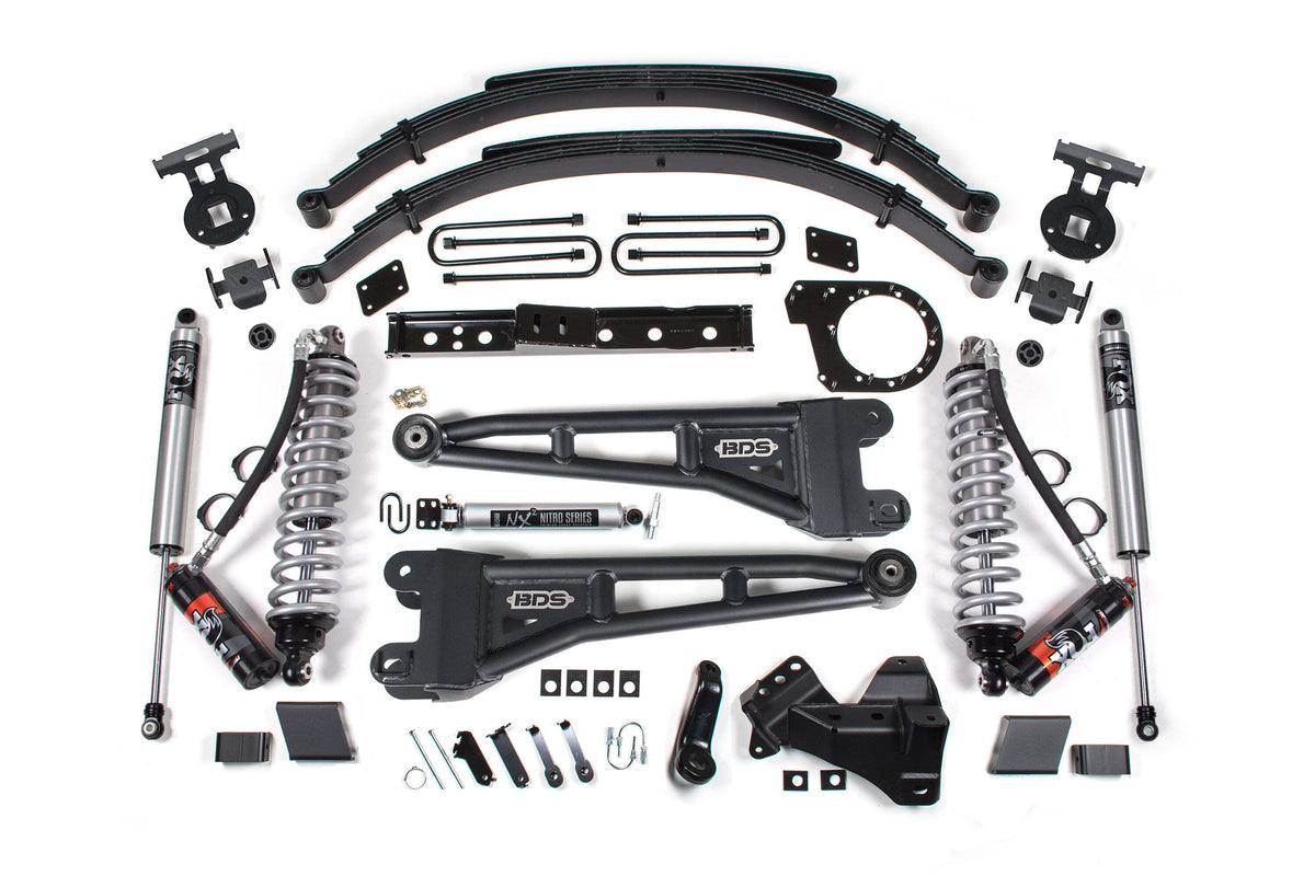 BDS 7 Inch Lift Kit W/ Radius Arm FOX 2.5 Performance Elite Fits Ford F250/F350 Super Duty 23-26 Diesel 2259PPS