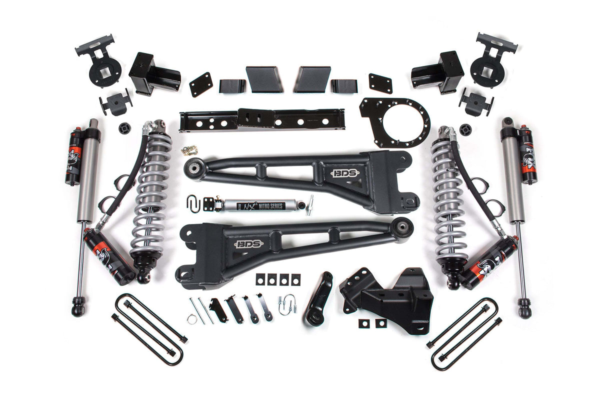 BDS 7 Inch Lift Kit W/ Radius Arms Fits Ford F350 Super Duty DRW 23-26 4WD Diesel 2260FPE