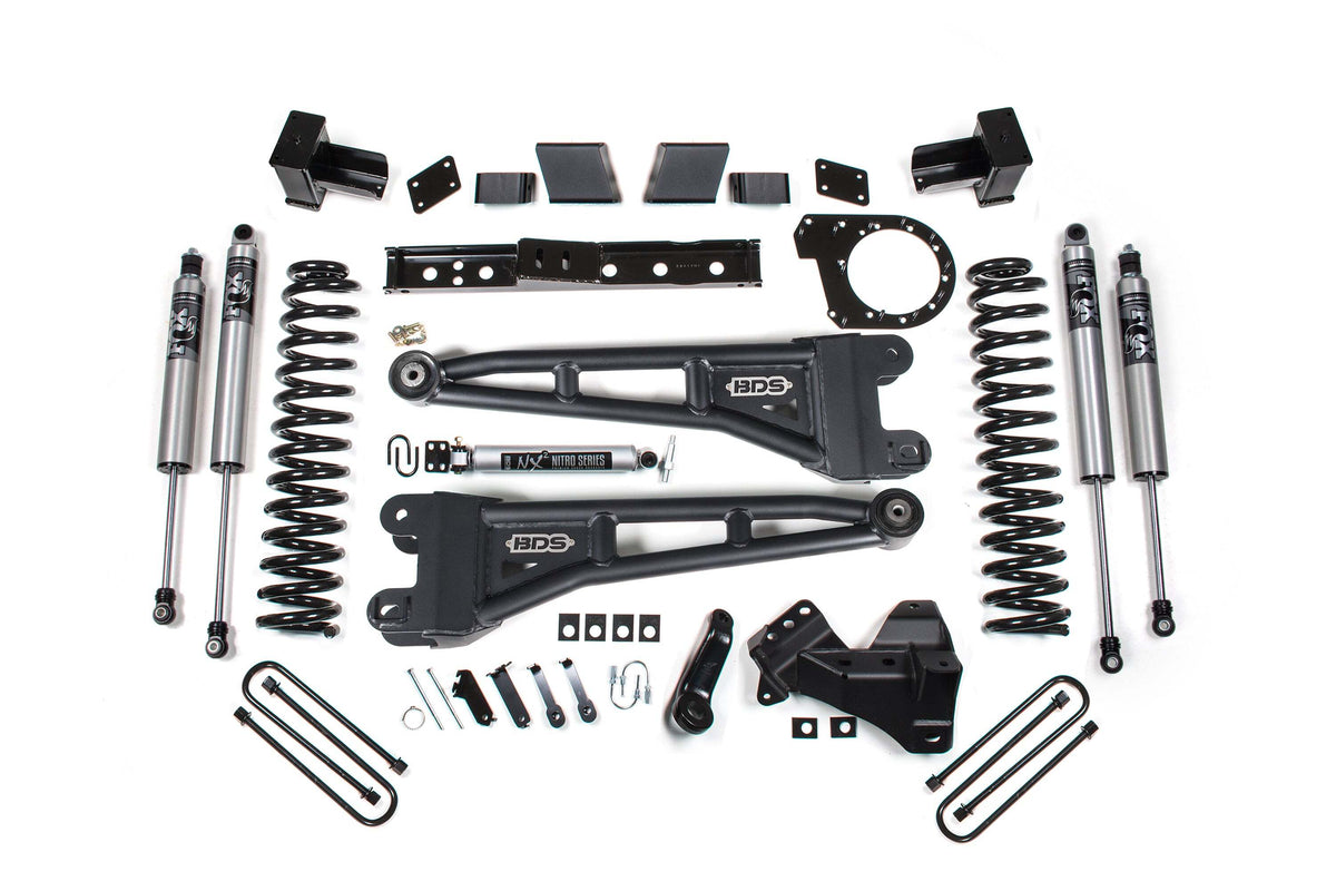 BDS 7 Inch Lift Kit W/ Radius Arms Fits Ford F350 Super Duty DRW 23-26 4WD Diesel 2260PS