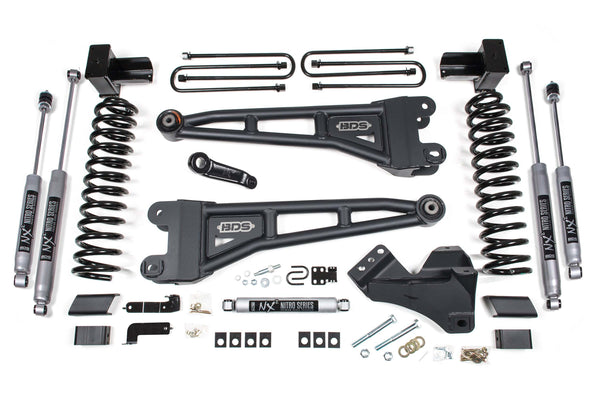 BDS 5 Inch Lift Kit W/ Radius Arm Ford F350 Super Duty DRW 23-26 4WD Gas 2262H