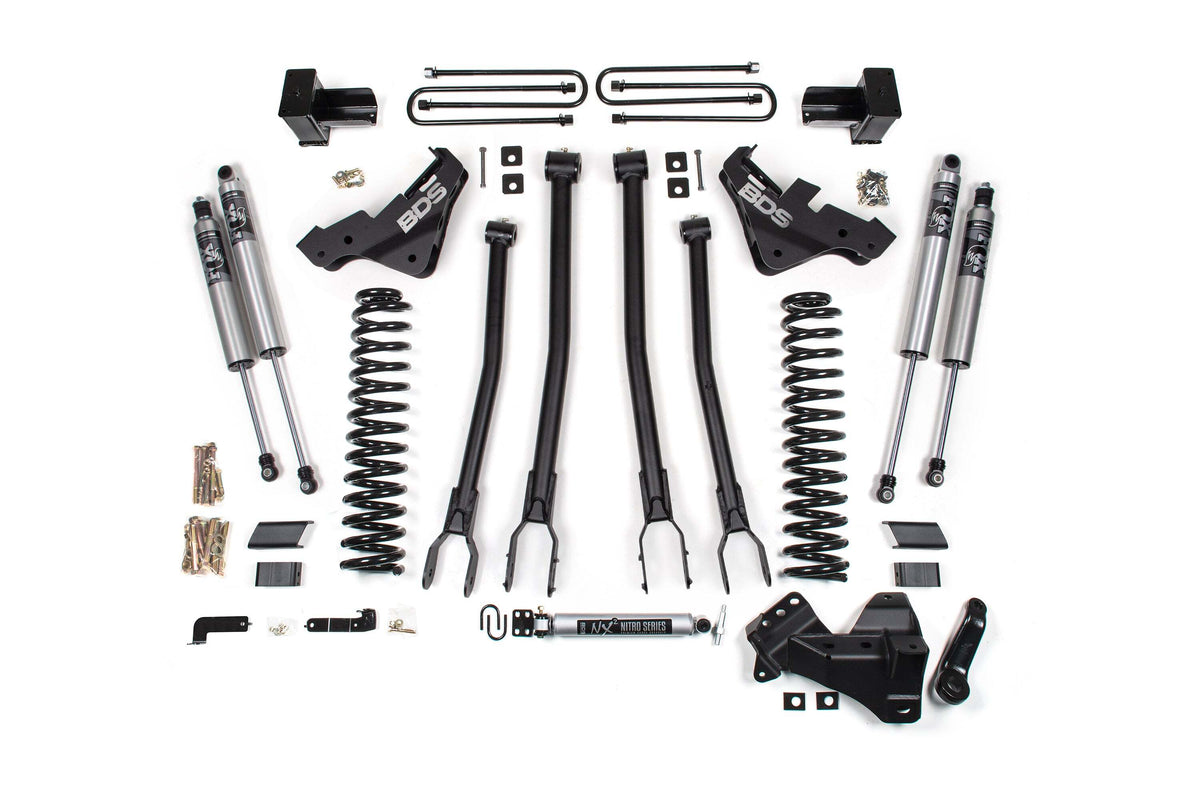 BDS 5 Inch Lift Kit W/ 4-Link Fits Ford F250/F350 Super Duty 23-26 4WD Gas 2265PS