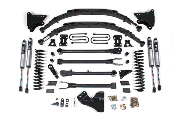 BDS 4 Inch Lift Kit W/ 4-Link, Fits Ford F250/F350 Super Duty 05-07 4WD Diesel 348FS