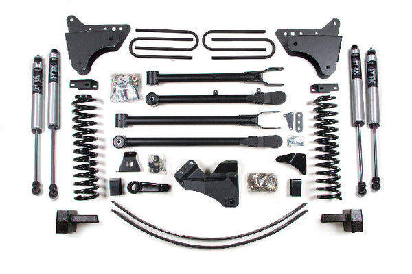 BDS 6 Inch Lift Kit W/ 4-Link, Fits Ford F250/F350 Super Duty 05-07 4WD Gas 340FS