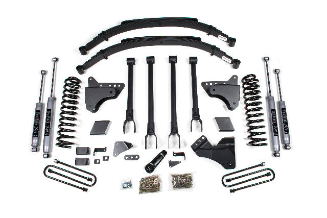 BDS 6 Inch Lift Kit W/ 4-Link, Fits Ford F250/F350 Super Duty 05-07 4WD Diesel 358H