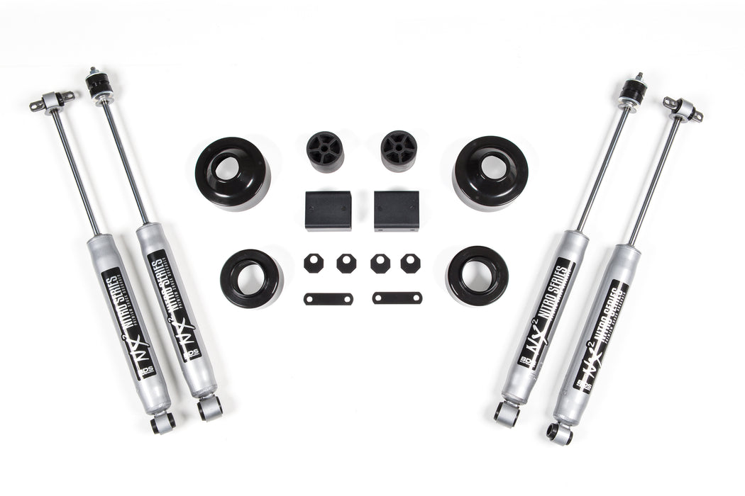 BDS BDS463H 2 Inch Lift Kit Coil Spacer compatible with Jeep Wrangler JK (07-18) 2/4-Door