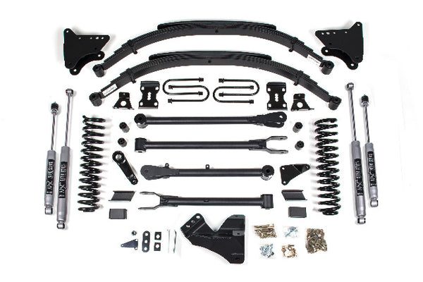 BDS 4 Inch Lift Kit W/ 4-Link, Fits Ford F250/F350 Super Duty 08-10 4WD Diesel 555H