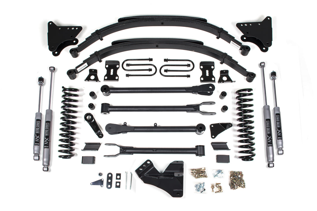 BDS BDS557H 4 Inch Lift Kit w/ 4-Link Ford F250/F350 Super Duty (08-10) 4WD Gas