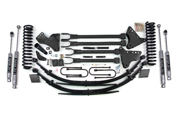 BDS 8 Inch Lift Kit W/ 4-Link, Fits Ford F250/F350 Super Duty 08-10 4WD Gas 566H