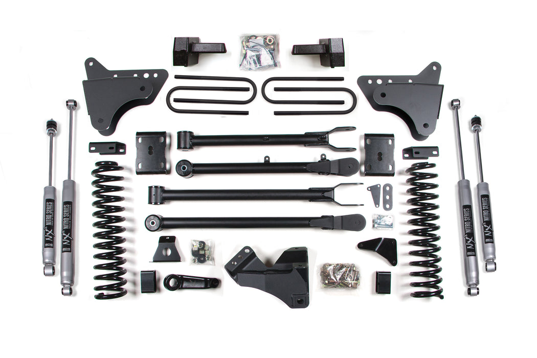 BDS BDS580H 4 Inch Lift Kit w/ 4-Link Ford F250/F350 Super Duty (11-16) 4WD Gas