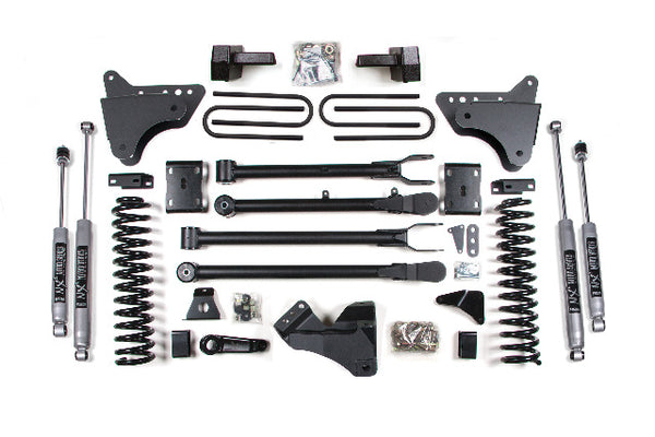 BDS 4 Inch Lift Kit W/ 4-Link, Fits Ford F250/F350 Super Duty 11-16 4WD Gas 580H