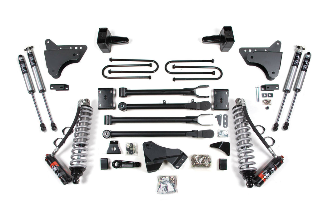 BDS BDS593FPE 4 Inch Lift Kit w/ 4-Link -FOX 2.5 Performance Elite Coil-Over Conversion Ford F250/F350 Super Duty (11-16) 4WD Diesel