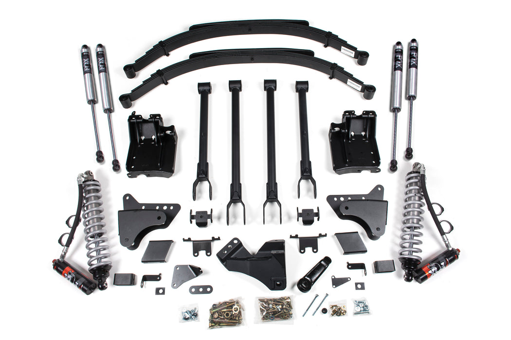 BDS BDS596FPE 6 Inch Lift Kit w/ 4-Link -FOX 2.5 Performance Elite Coil-Over Conversion Ford F250/F350 Super Duty (11-16) 4WD Diesel