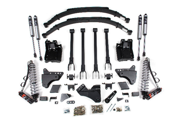 BDS 6 Inch Lift Kit W/ 4-Link 2.5 Performance Elite Coil-over Conversion, Fits Ford F250/F350 Super Duty 11-16 4WD Diesel 596FPE